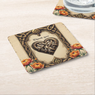 The heartbeat of the ancient gods: square paper coaster