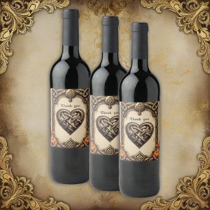 The heartbeat of the ancient gods wine label