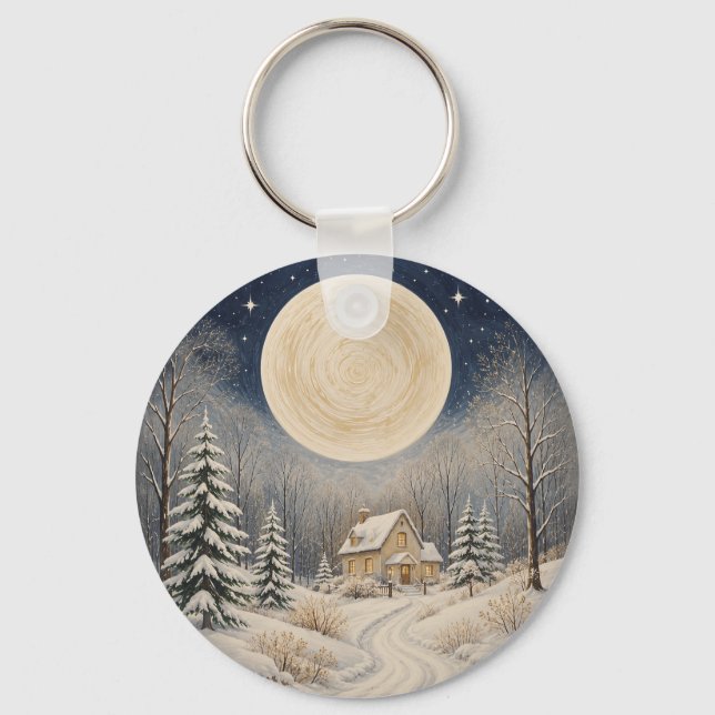 The Hearth of Winter's Glow Key Ring (Front)
