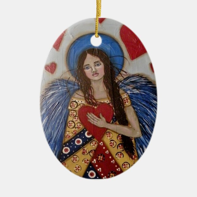The Heartkeeper Ceramic Tree Decoration (Front)