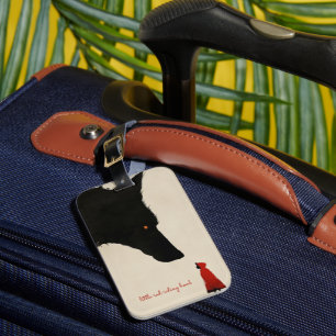 the Heartless Wolf and the Little Red Riding Hood Luggage Tag