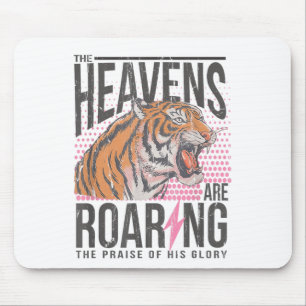 The Heavens Are Roaring, Psalm 19_1 Bible Verse  Mouse Pad