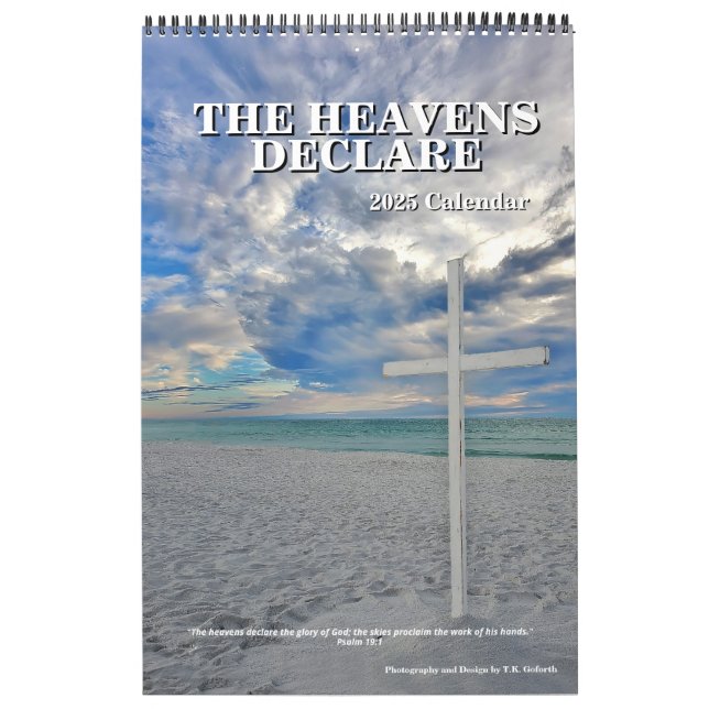 The Heavens Declare Inspirational Scripture Calendar (Cover)
