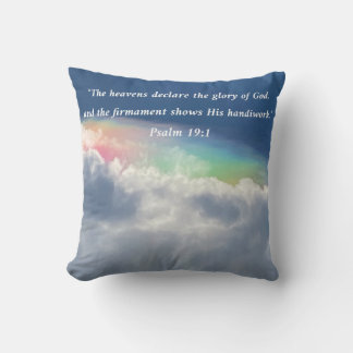 The Heavens Declare Ps. 19:1 Cushion