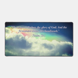 The Heavens Declare Psalm 19:1 Desk Mat