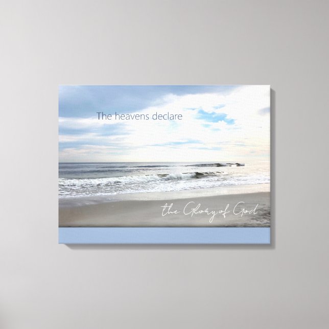 The Heavens Declare the Glory of God Canvas Print (Front)