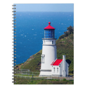 The Heceta Head Lighthouse Near Florence Spiral Notebook