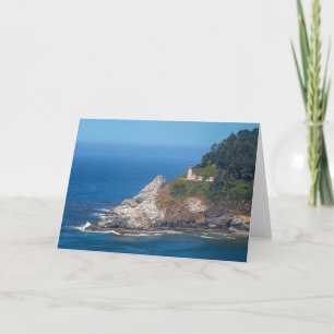 The Heceta Head Lighthouse on the Oregon Coast Note Card