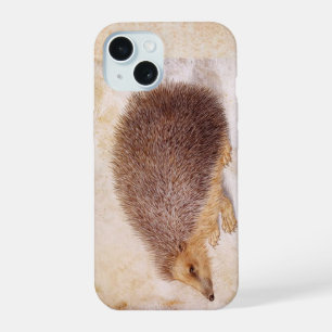 THE HEDGEHOG Antique Animal Painting iPhone 15 Case