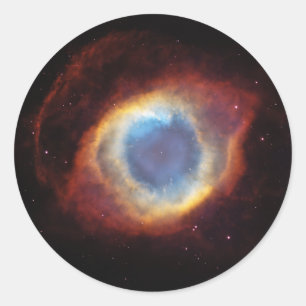 The Helix Nebula NGC 7293 Caldwell 63 Classic Round Sticker