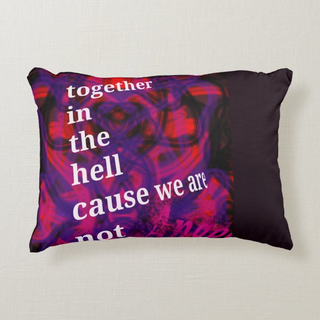 The hell decorative cushion (Front)