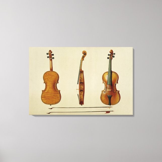 The Hellier violin made by Antonio Stradivarius (c Canvas Print (Front)