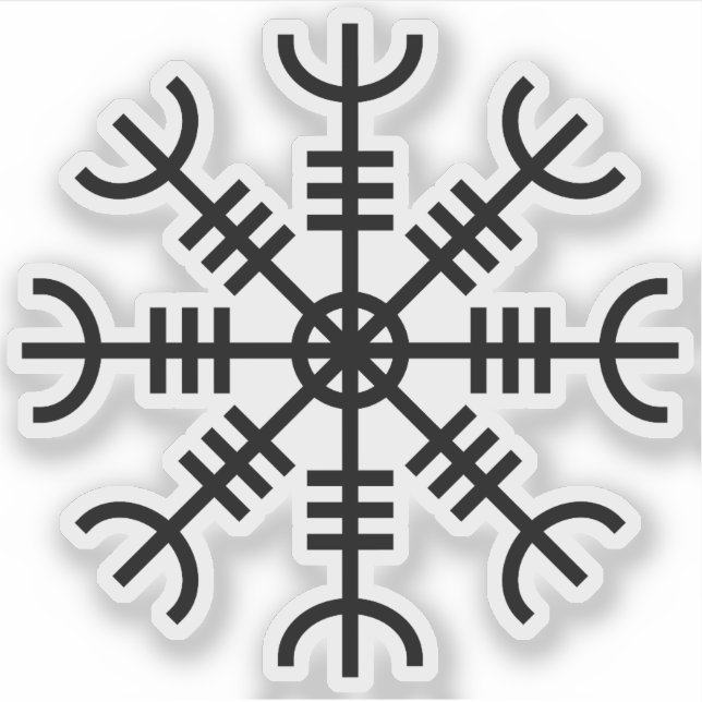 The Helm of Awe - Aegishjalmur (black) (Front)