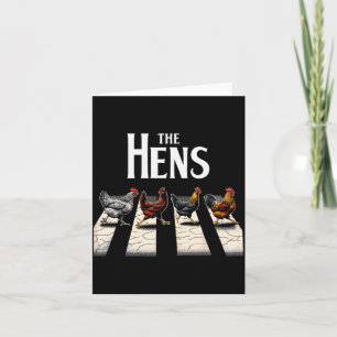 The Hens Retro Chicken Men Kids Women Funny Chicke Card