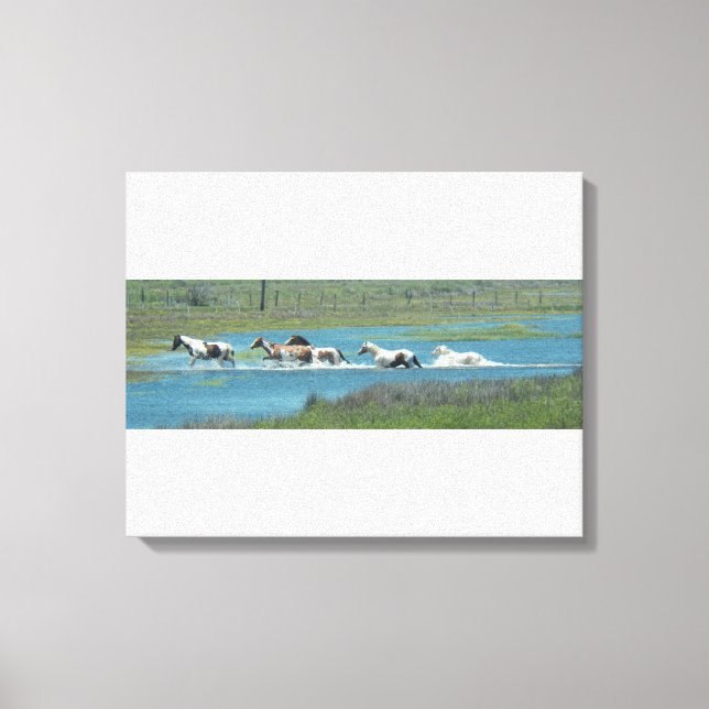 The Herd by Leslie Peppers Canvas Print (Front)
