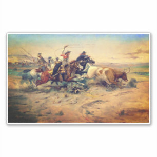 The Herd Quitter (by C. M. Russell, c. 1897)