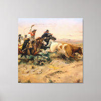 “The Herd Quitter” Western Art by Charles M Russel
