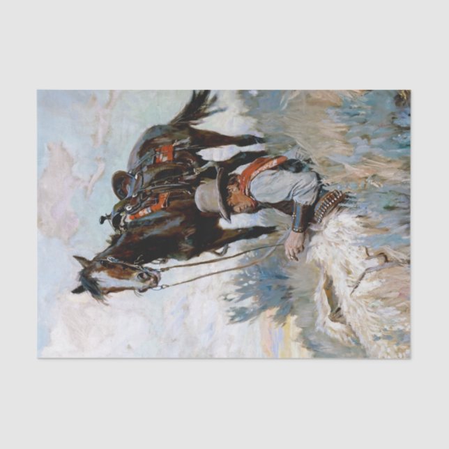 “The Herder” Western Art by Philip R Goodwin Tissue Paper (Front)