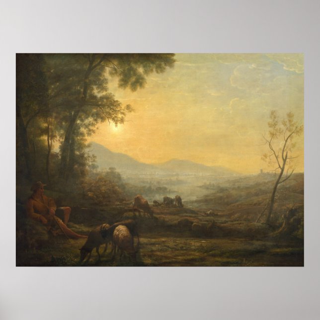 The Herdsman - Claude Lorrain Fine Art Poster (Front)