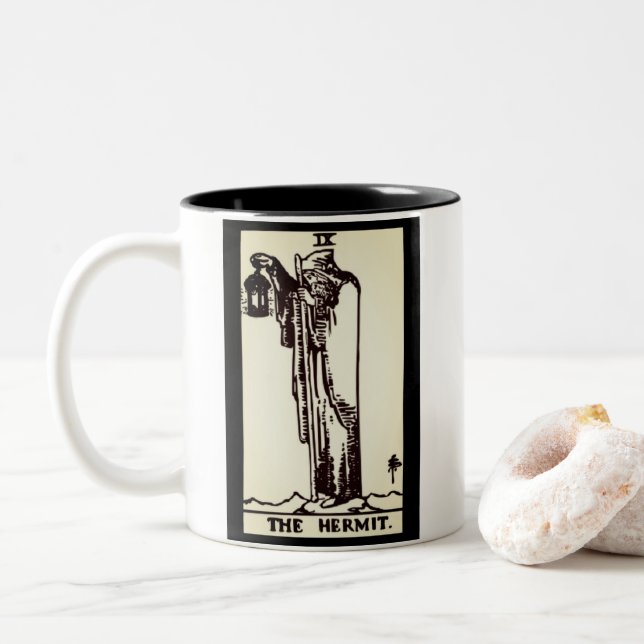 the hermit tarot card | mug (With Donut)