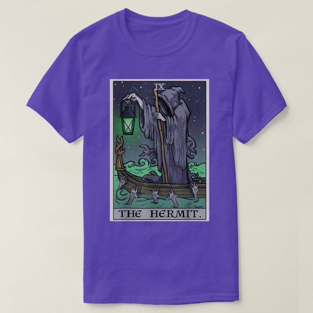 The Hermit Tarot Card  T-Shirt (Design Front)