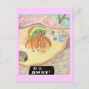 The Hermit Wants No Company Postcard