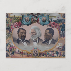 "The Heroes Of The Coloured Race" Postcard