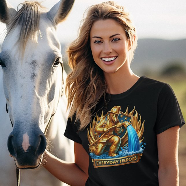 The Heroic Fireman Taming Flames T-Shirt (Creator Uploaded)