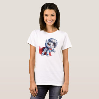The heroic pony with a silver mane. T-Shirt
