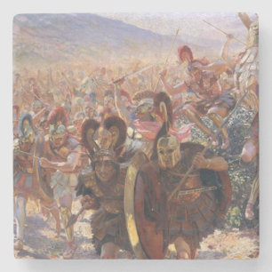 The Heros of the Battle of Marathon (Rochegrosse) Stone Coaster