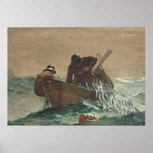 The Herring net, 1885 (oil on canvas) Poster