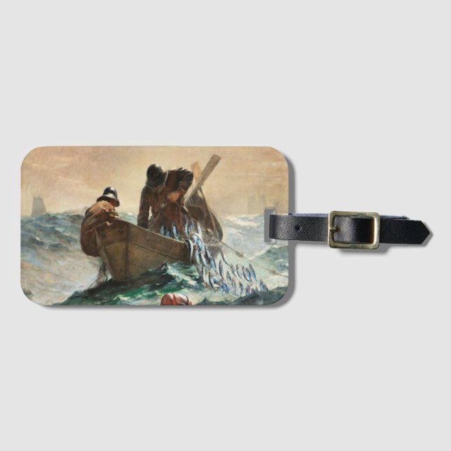 The Herring Net by Winslow Homer. Luggage Tag (Front Horizontal)