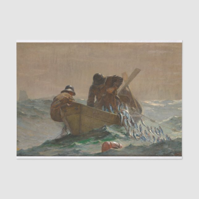 The Herring Net, Winslow Homer Tissue Paper (Front)