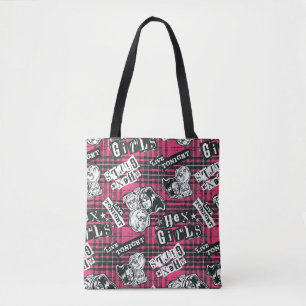 The Hex Girls Punk Plaid Pattern Tote Bag