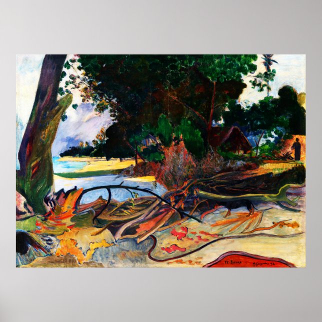 The Hibiscus Tree (Te burao) by Paul Gauguin Poster (Front)