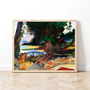The Hibiscus Tree (Te burao) by Paul Gauguin Poster