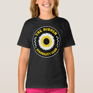 the hidden disability club sunflower badge T-Shirt