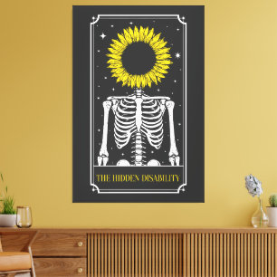 The Hidden Disability Tarot Card Awareness Canvas Print