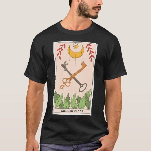 The Hierophant tarot card modern Major Arcana T-Shirt (Front)