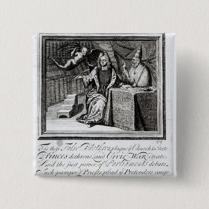 The High Church Champion and his two Seconds 15 Cm Square Badge