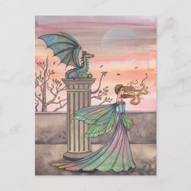 The High Courtyard Fairy Dragon Postcard (Front)