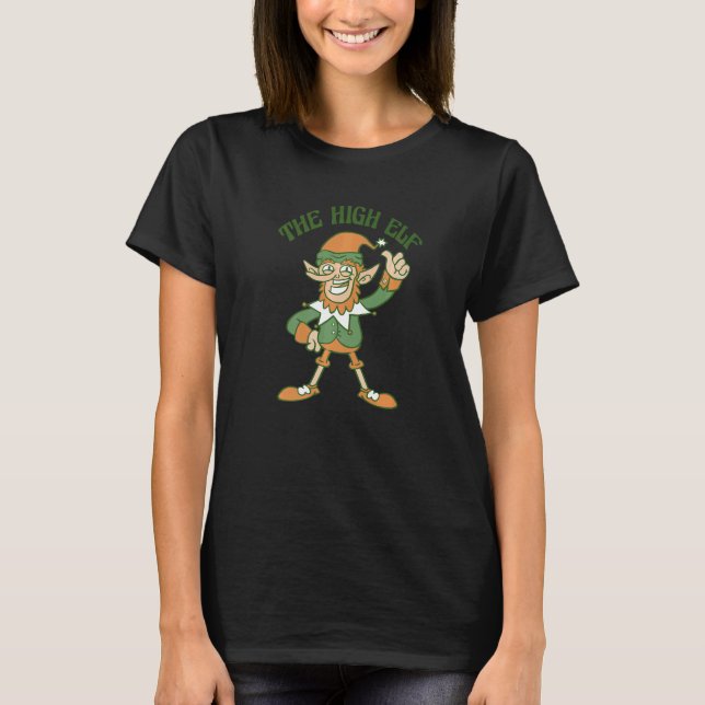 The High Elf Cute Ugly Christmas Sweater (Front)
