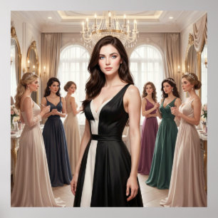 The High-Fashion Gathering of Brilliant Faces Poster