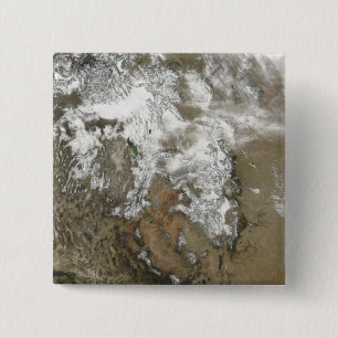 The high peaks of the Rocky Mountains 15 Cm Square Badge