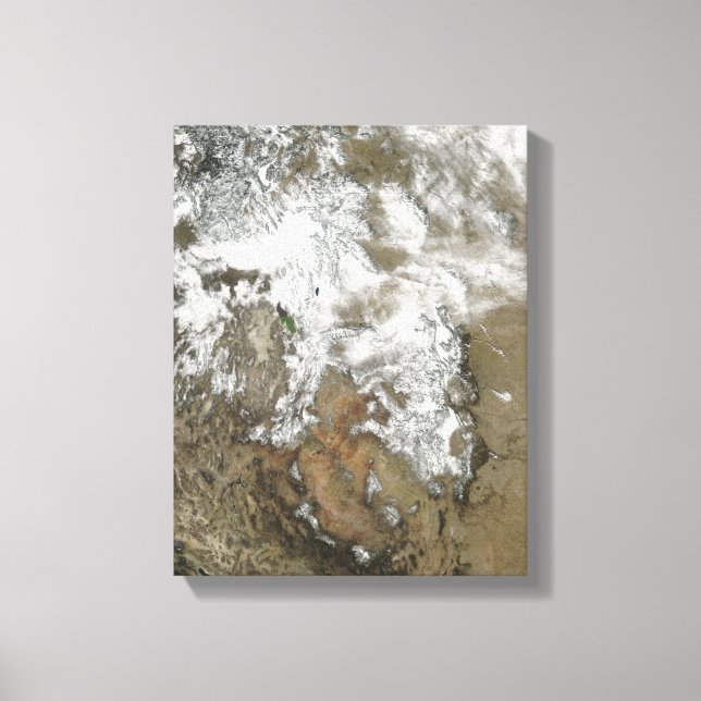 The high peaks of the Rocky Mountains Canvas Print (Front)