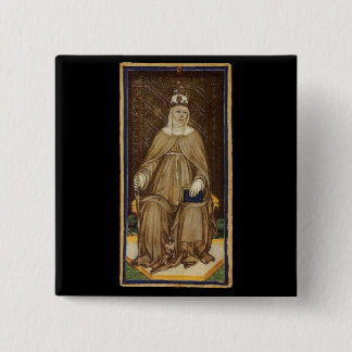 The High Priestess Tarot Card 15 Cm Square Badge