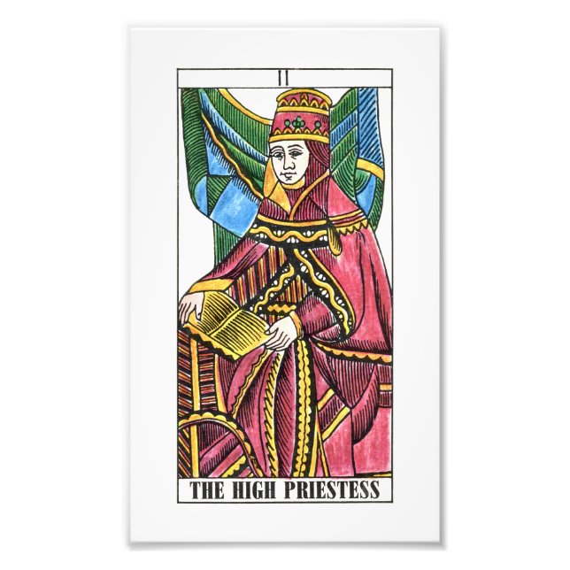 The High Priestess Tarot Card Photo Print (Front)