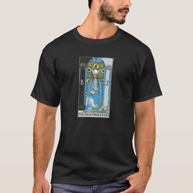 The High Priestess Tarot Card T-Shirt (Front)