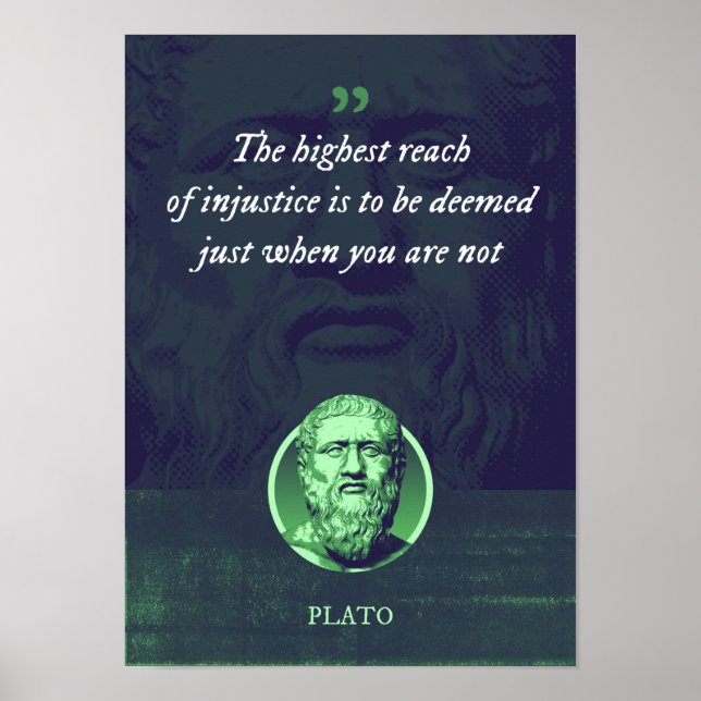 The highest reach of injustice is to be deemed poster (Front)