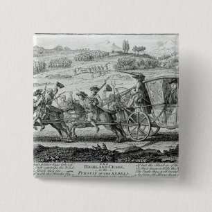The Highland Chase, 21st February 1745 15 Cm Square Badge